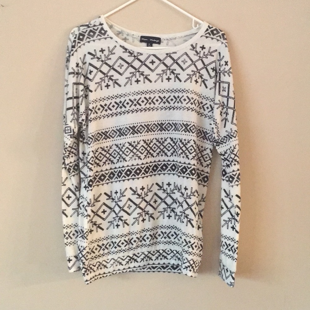 Women's Mason & Mackenzie Snowflake Long Sleeve Top